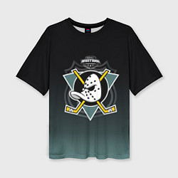 Футболка оверсайз женская Anaheim Ducks, цвет: 3D-принт