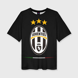 Футболка оверсайз женская Juventus: 3 stars, цвет: 3D-принт