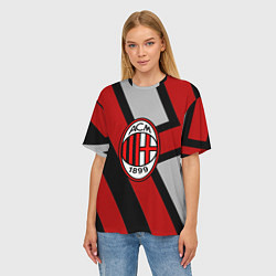 Футболка оверсайз женская Milan FC 1899, цвет: 3D-принт — фото 2