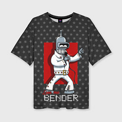 Футболка оверсайз женская Bender Presley, цвет: 3D-принт