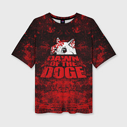 Женская футболка оверсайз Dawn of the Doge
