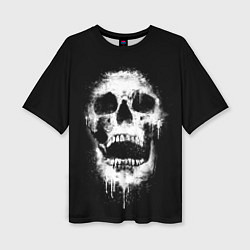Женская футболка оверсайз Evil Skull