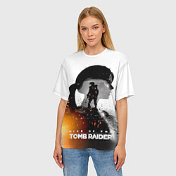 Футболка оверсайз женская Rise of the Tomb Raider 1, цвет: 3D-принт — фото 2