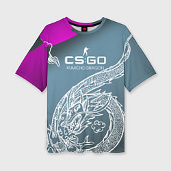 Футболка оверсайз женская CS:GO Kumicho Dragon Style, цвет: 3D-принт