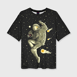 Футболка оверсайз женская Атака метеоров, цвет: 3D-принт