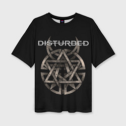 Женская футболка оверсайз Disturbed Logo