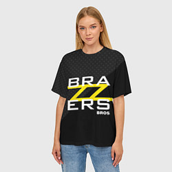 Футболка оверсайз женская Brazzers Bros, цвет: 3D-принт — фото 2