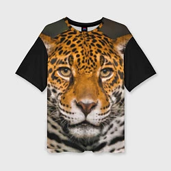 Женская футболка оверсайз Взгляд ягуара