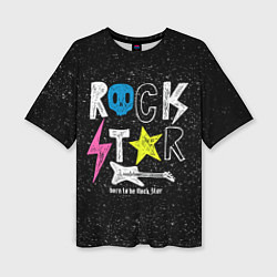 Женская футболка оверсайз Rock Star