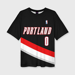 Женская футболка оверсайз Portland Trail Blazers 0