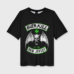 Футболка оверсайз женская Overkill: New Jersey, цвет: 3D-принт