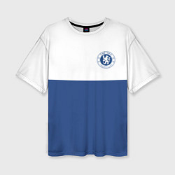 Футболка оверсайз женская Chelsea FC: Light Blue, цвет: 3D-принт