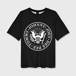 Женская футболка оверсайз The Ramones