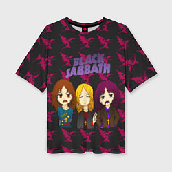 Женская футболка оверсайз Группа Black Sabbath