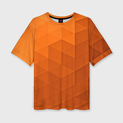 Футболка оверсайз женская Orange abstraction, цвет: 3D-принт