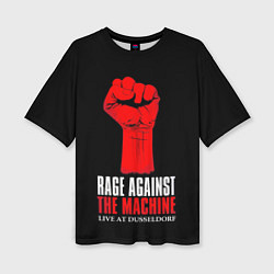Женская футболка оверсайз Rage Against the Machine