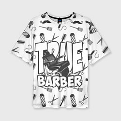 Женская футболка оверсайз True Barber