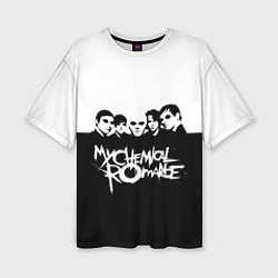 Женская футболка оверсайз My Chemical Romance B&W