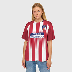 Футболка оверсайз женская FC Atletico Madrid: Griezmann Home 18/19, цвет: 3D-принт — фото 2