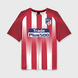 Футболка оверсайз женская FC Atletico Madrid: Griezmann Home 18/19, цвет: 3D-принт