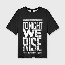 Женская футболка оверсайз Skillet: We Rise