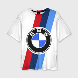Футболка оверсайз женская BMW M: White Sport, цвет: 3D-принт