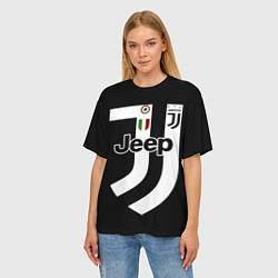 Футболка оверсайз женская FC Juventus: FIFA 2018, цвет: 3D-принт — фото 2