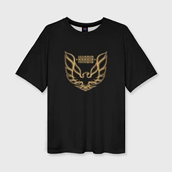 Женская футболка оверсайз Khabib: Gold Eagle
