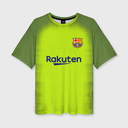Женская футболка оверсайз FC Barcelona: Home 18/19