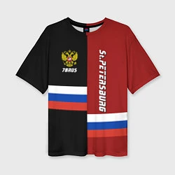 Женская футболка оверсайз St.Petersburg, Russia
