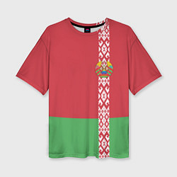 Футболка оверсайз женская Беларусь, цвет: 3D-принт