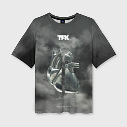 Футболка оверсайз женская TFK Incomplete, цвет: 3D-принт