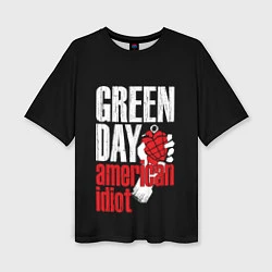 Женская футболка оверсайз Green Day: American Idiot