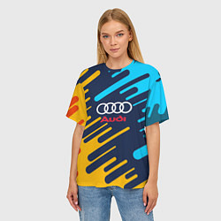 Футболка оверсайз женская Audi: Colour Sport, цвет: 3D-принт — фото 2