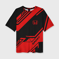 Женская футболка оверсайз Honda: Techno Sport