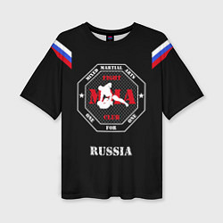 Футболка оверсайз женская MMA Russia, цвет: 3D-принт