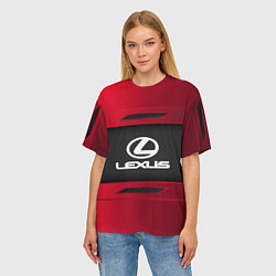 Футболка оверсайз женская Lexus Sport, цвет: 3D-принт — фото 2