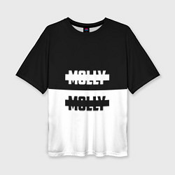 Женская футболка оверсайз Molly: Black & White