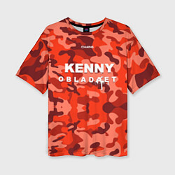 Женская футболка оверсайз Kenny: Obladaet Camo