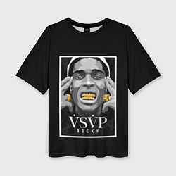 Женская футболка оверсайз ASAP Rocky: Gold Edition