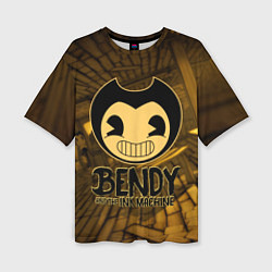 Футболка оверсайз женская Black Bendy, цвет: 3D-принт