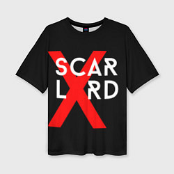 Женская футболка оверсайз Scarlxrd Logo