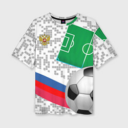 Женская футболка оверсайз Русский футбол