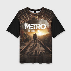 Женская футболка оверсайз Metro Exodus: Sunset