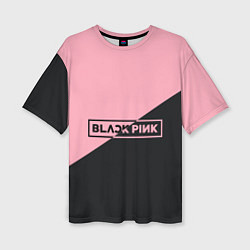 Женская футболка оверсайз Black Pink