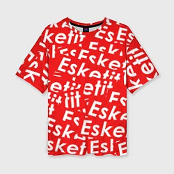 Женская футболка оверсайз Esketit Pattern