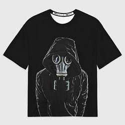 Женская футболка оверсайз Противогаз