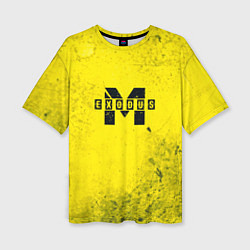 Футболка оверсайз женская Metro Exodus: Yellow Grunge, цвет: 3D-принт