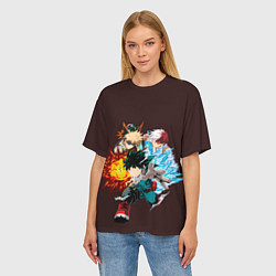 Футболка оверсайз женская Моя Геройская Академия, цвет: 3D-принт — фото 2