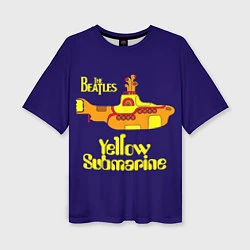 Женская футболка оверсайз The Beatles: Yellow Submarine